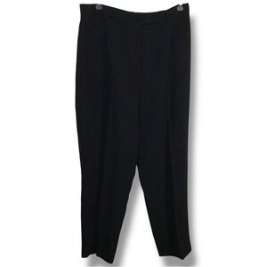 Vintage Size 16 Jonathan Logan Black Dress Pants Pleated Classic Trousers